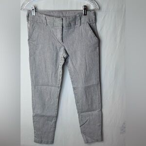 BCX Black and White Striped Pants Straight Skinny Women’s Junior Size 7
